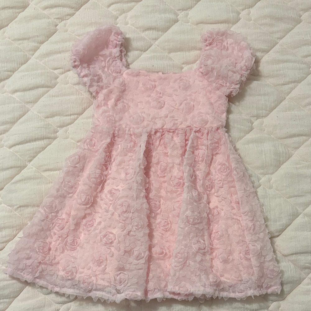 Rare Editions Light Pink Lace Dress